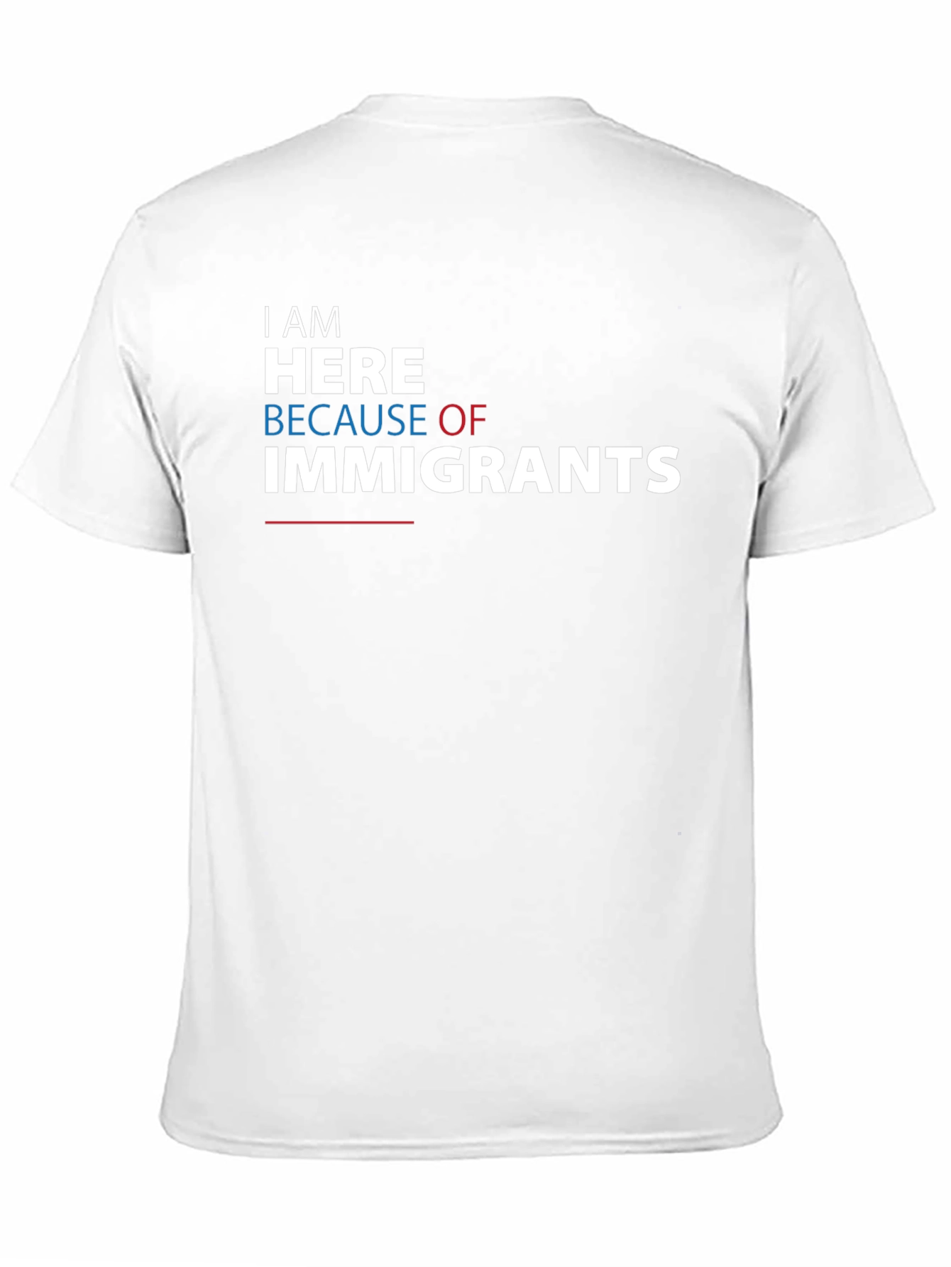 I Am Here Because of Immigrants Graphic Tee