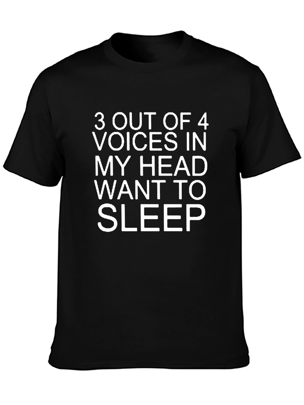 Funny 3 of 4 Voices Graphic T-Shirt