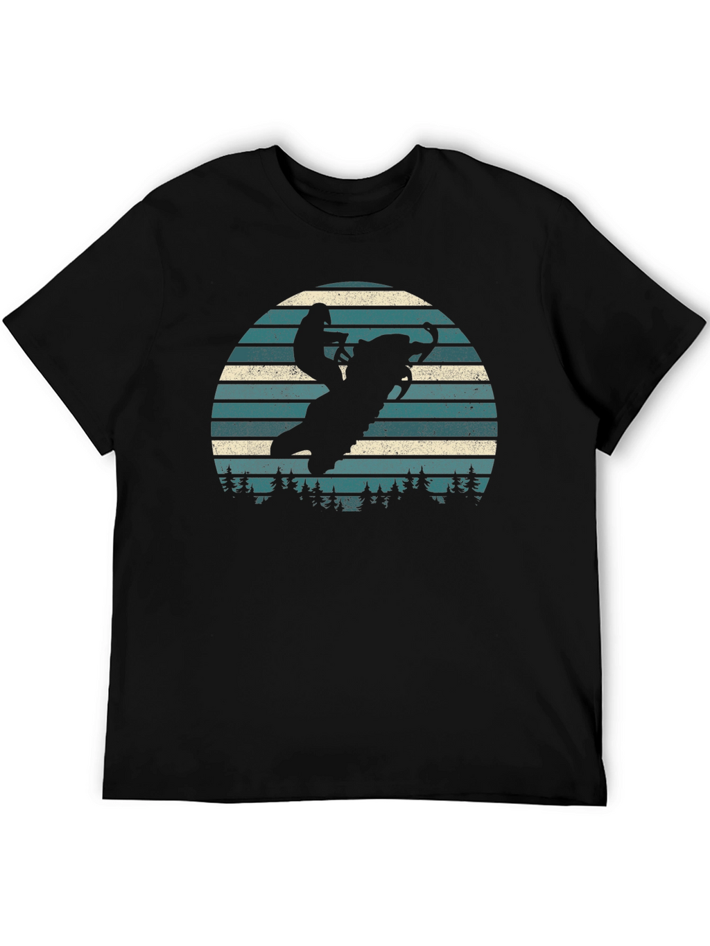 Snowmobile T-Shirt Retro Design