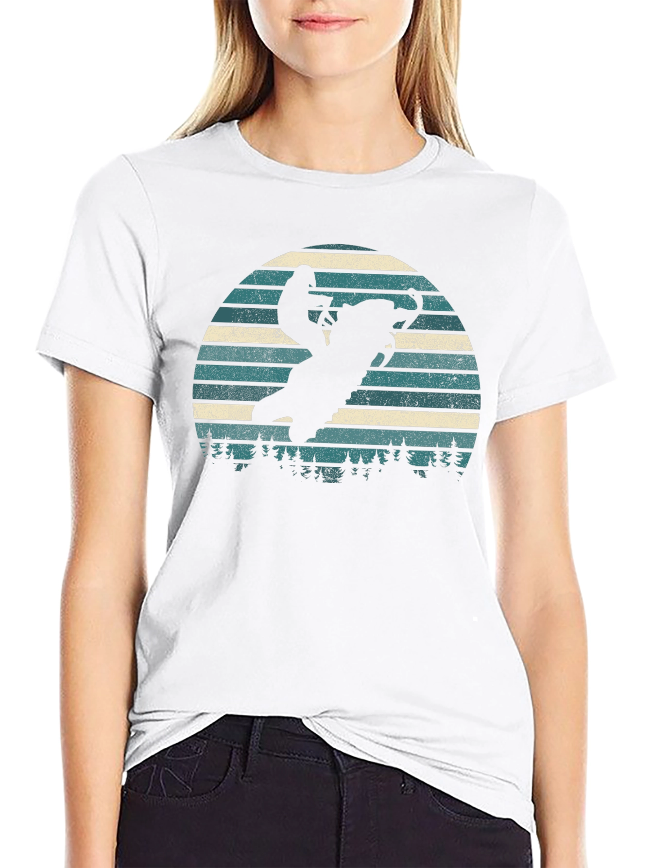 Snowmobile T-Shirt Retro Design
