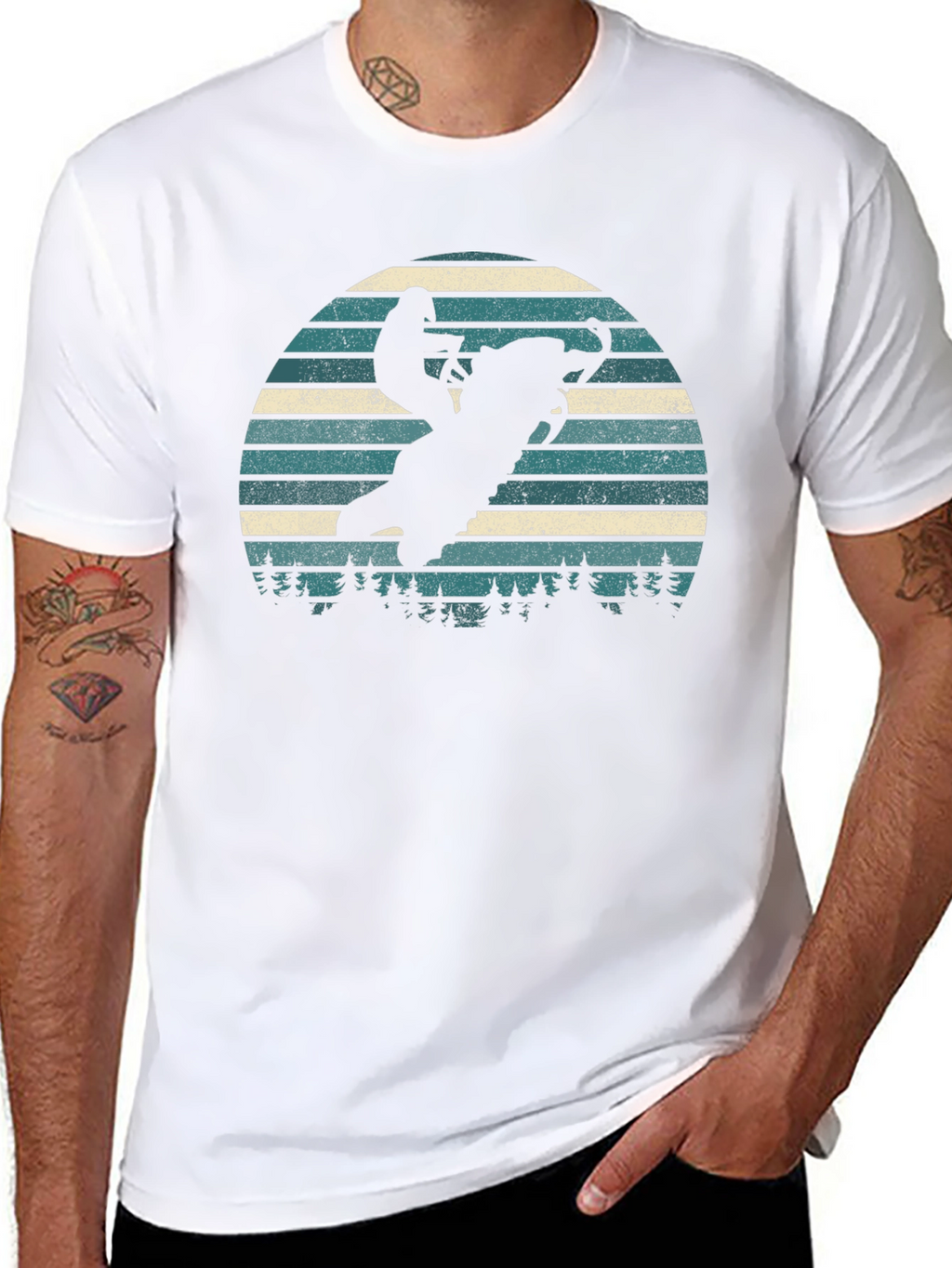 Snowmobile T-Shirt Retro Design