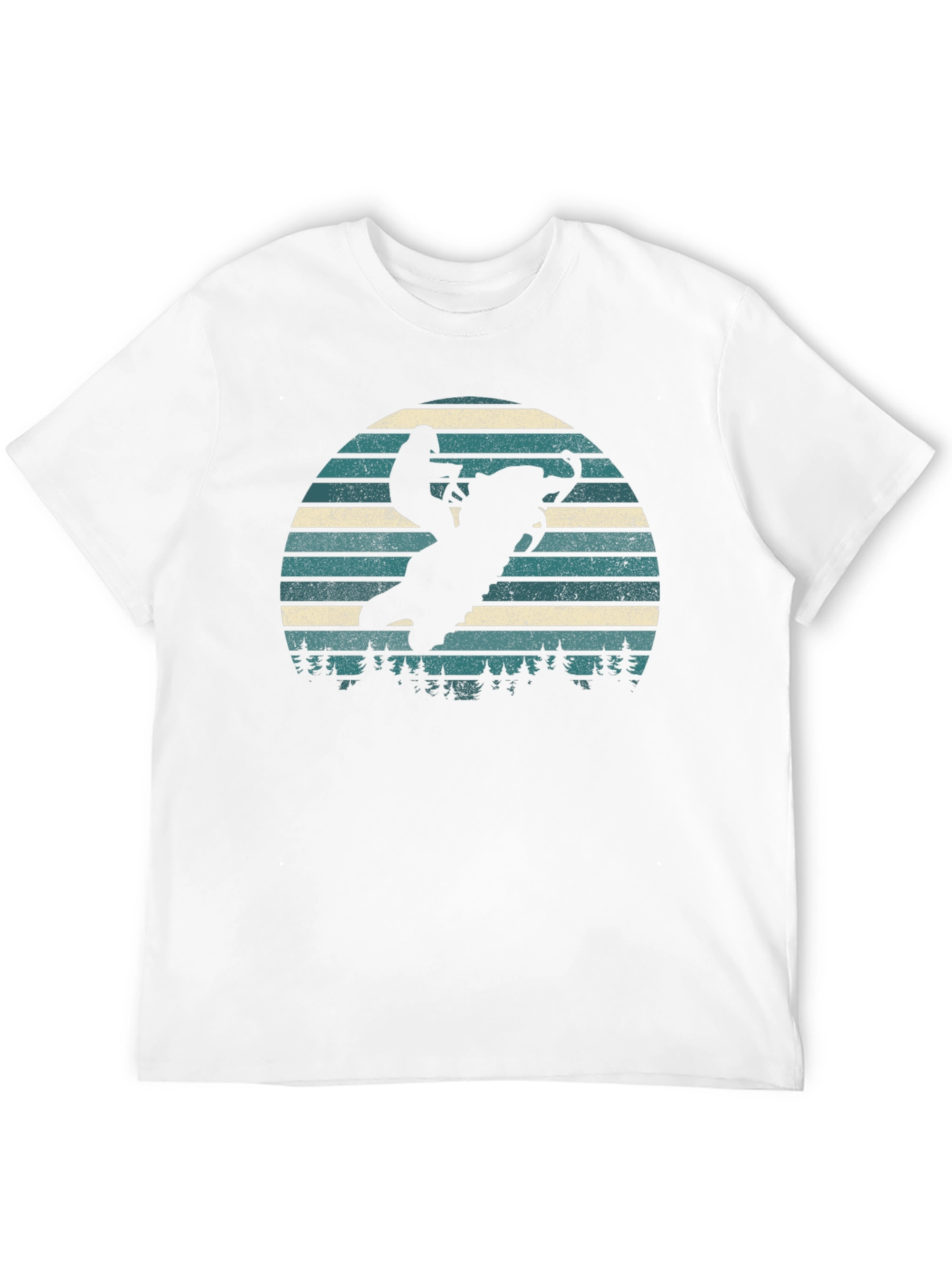 Snowmobile T-Shirt Retro Design