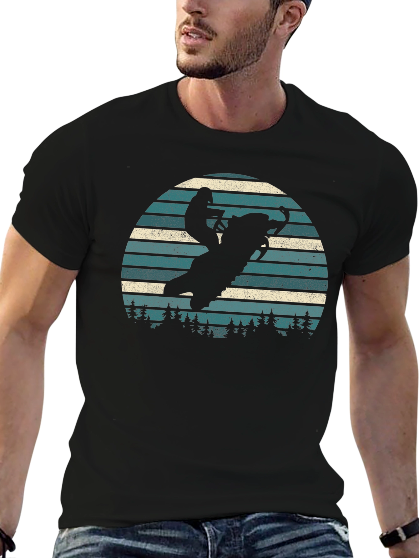 Snowmobile T-Shirt Retro Design