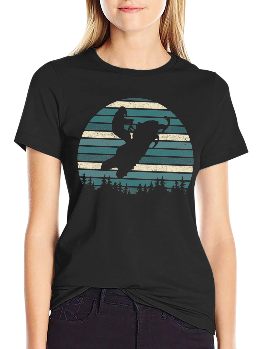 Snowmobile T-Shirt Retro Design