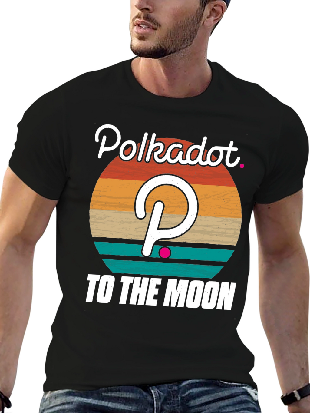 Polkadot Crypto Graphic T-Shirt - To The Moon!