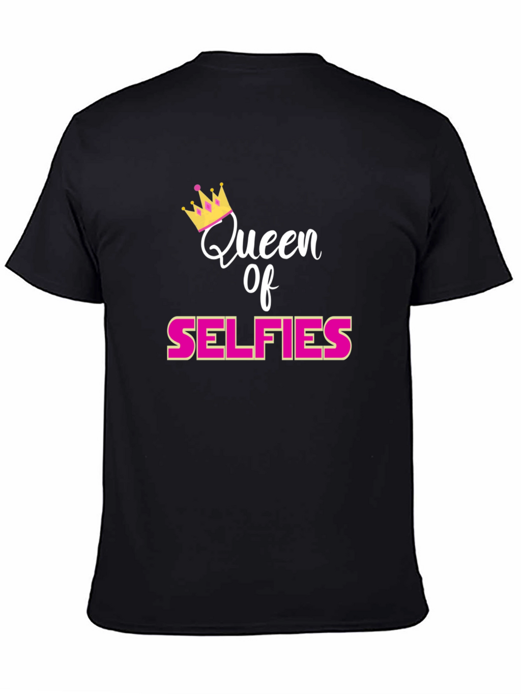 Queen of Selfies Black T-Shirt