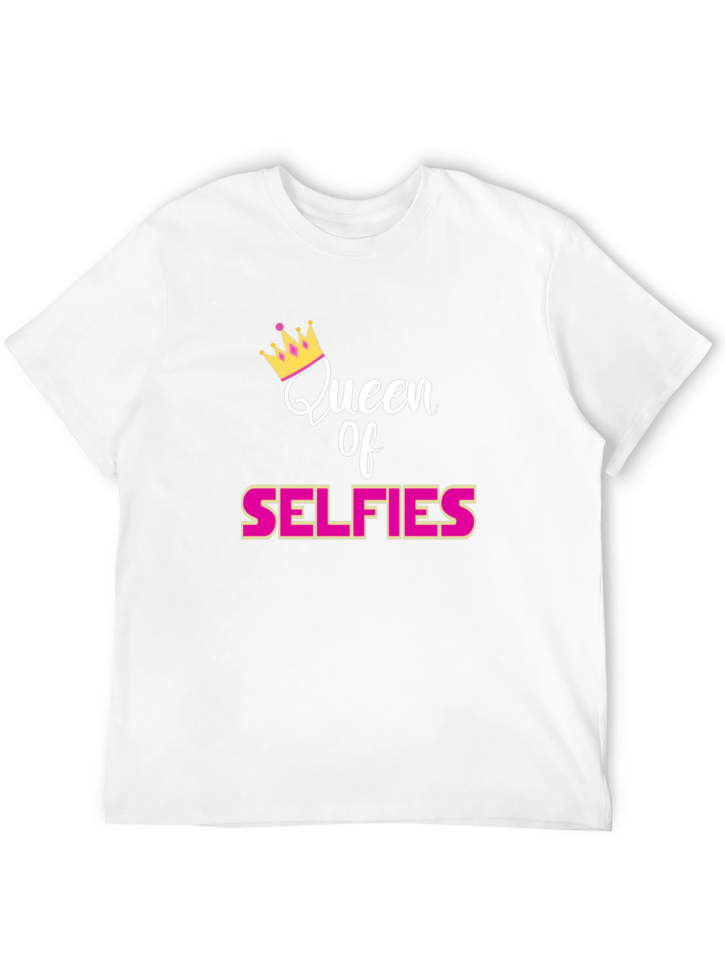 Queen of Selfies Black T-Shirt