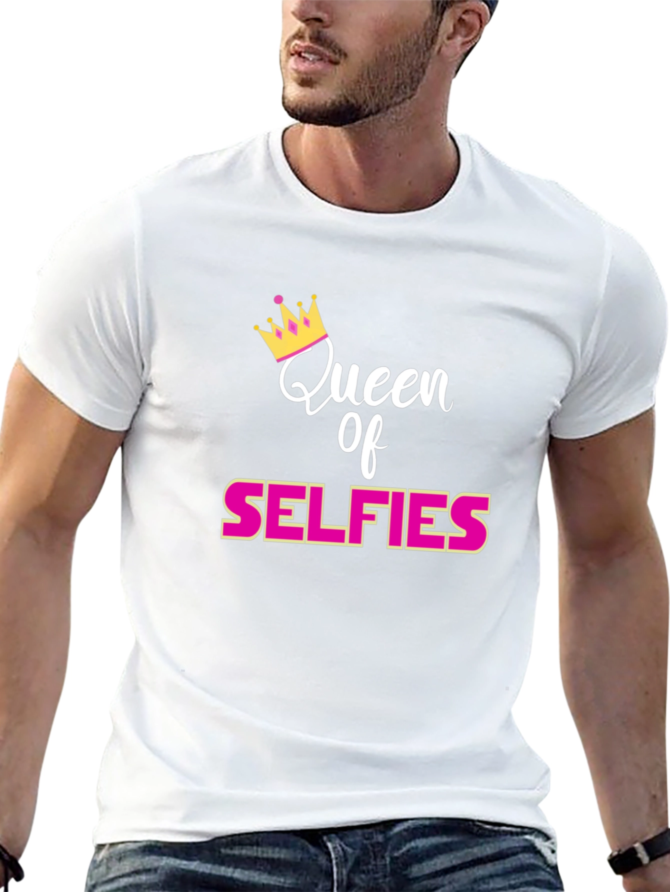 Queen of Selfies Black T-Shirt