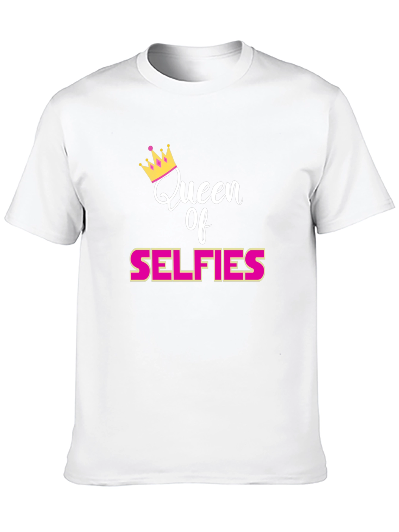 Queen of Selfies Black T-Shirt