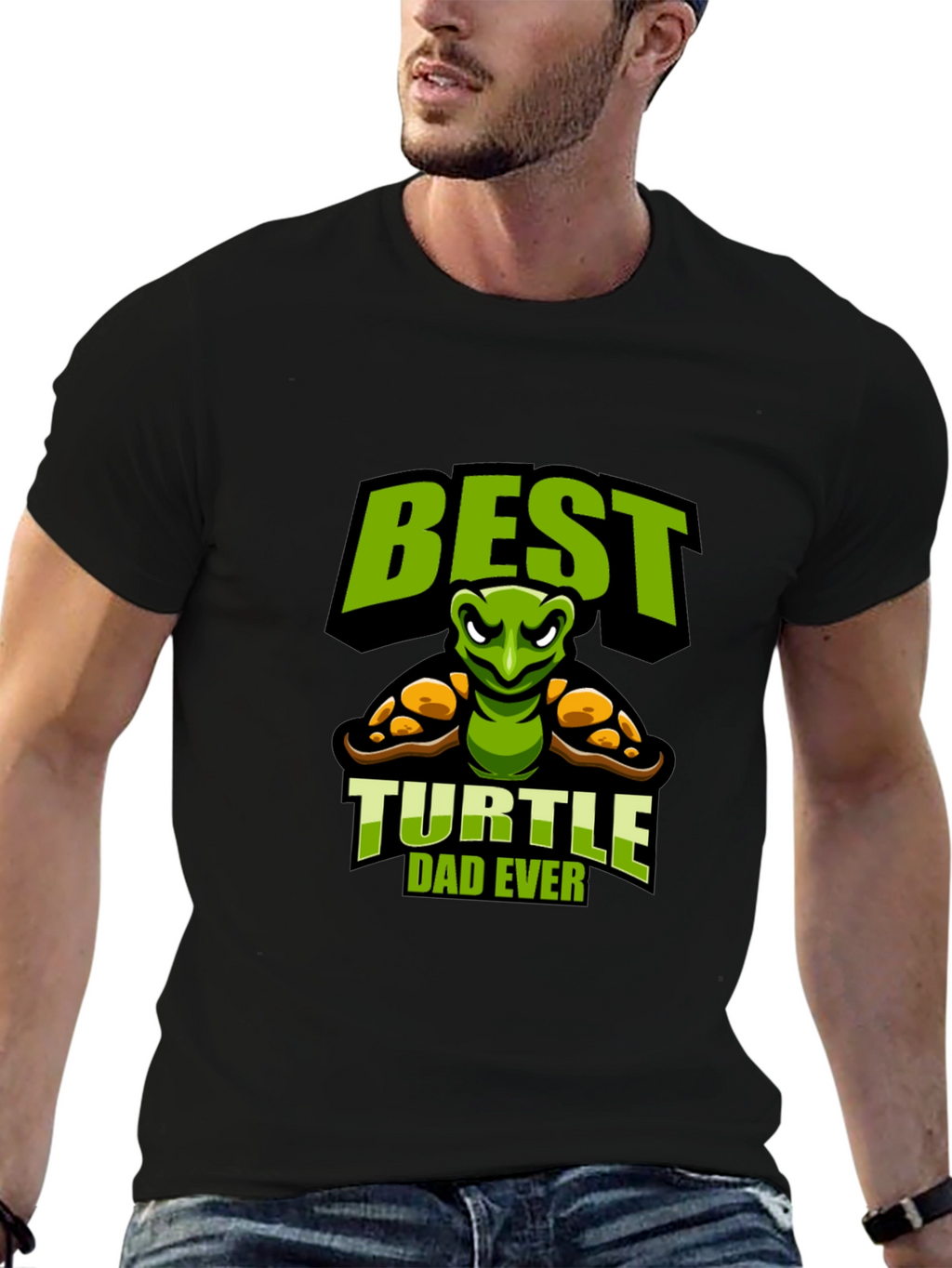 Best Turtle Dad Ever Graphic T-Shirt