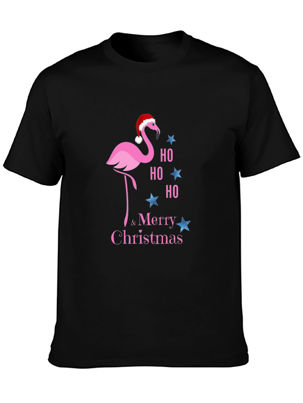 Festive Flamingo Christmas T-Shirt