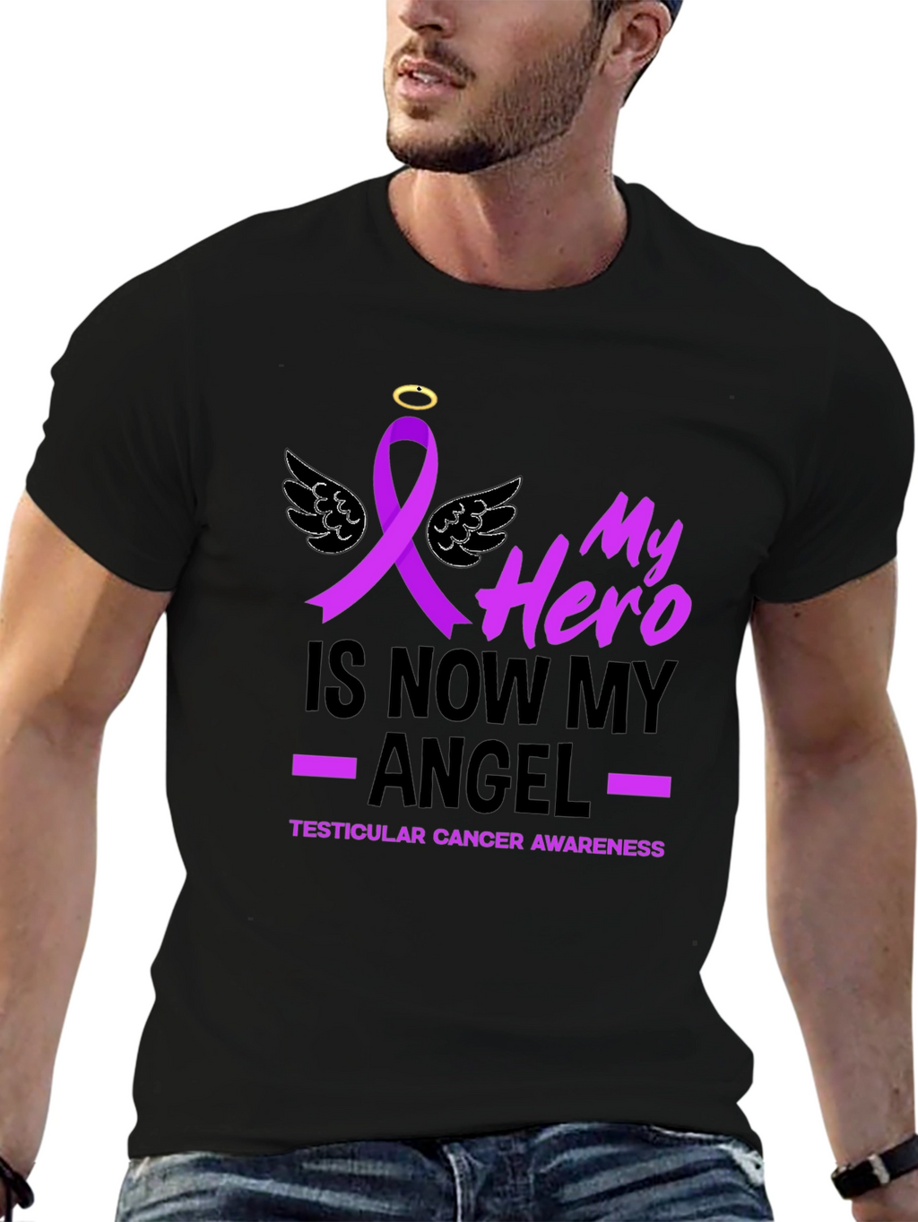 Hero Angel Cancer Awareness T-Shirt