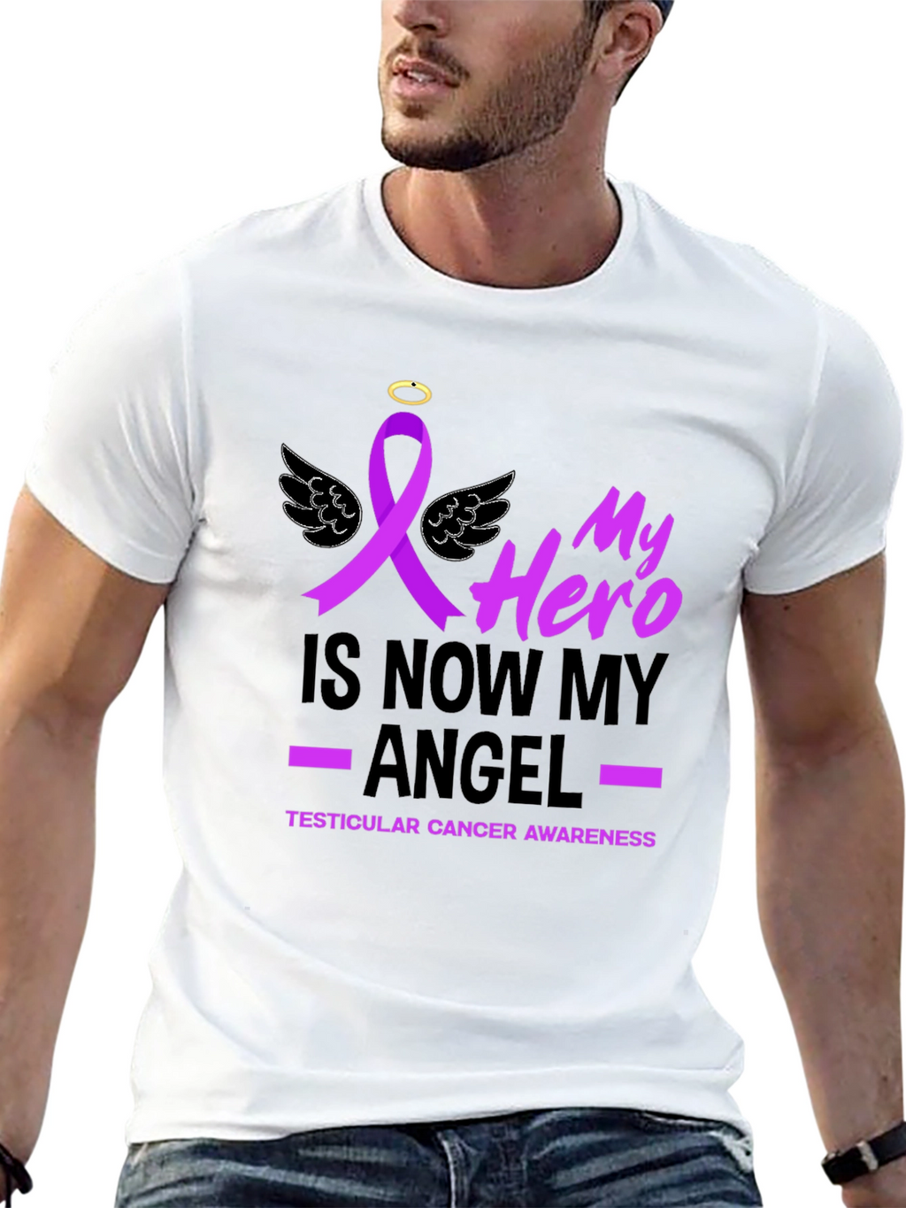 Hero Angel Cancer Awareness T-Shirt