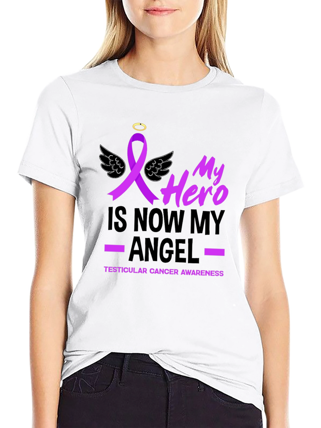 Hero Angel Cancer Awareness T-Shirt