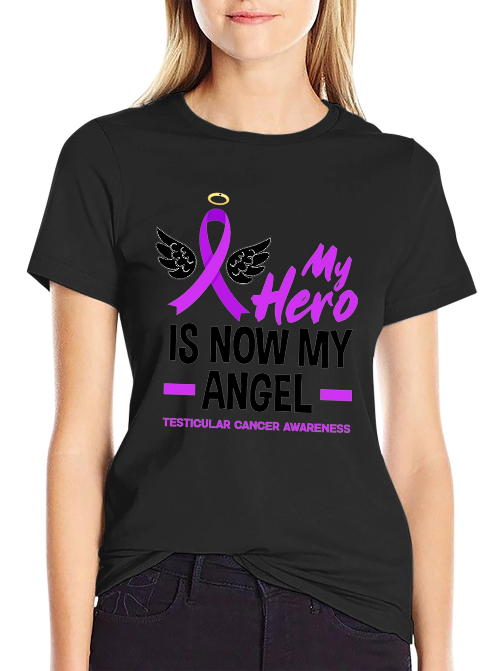 Hero Angel Cancer Awareness T-Shirt