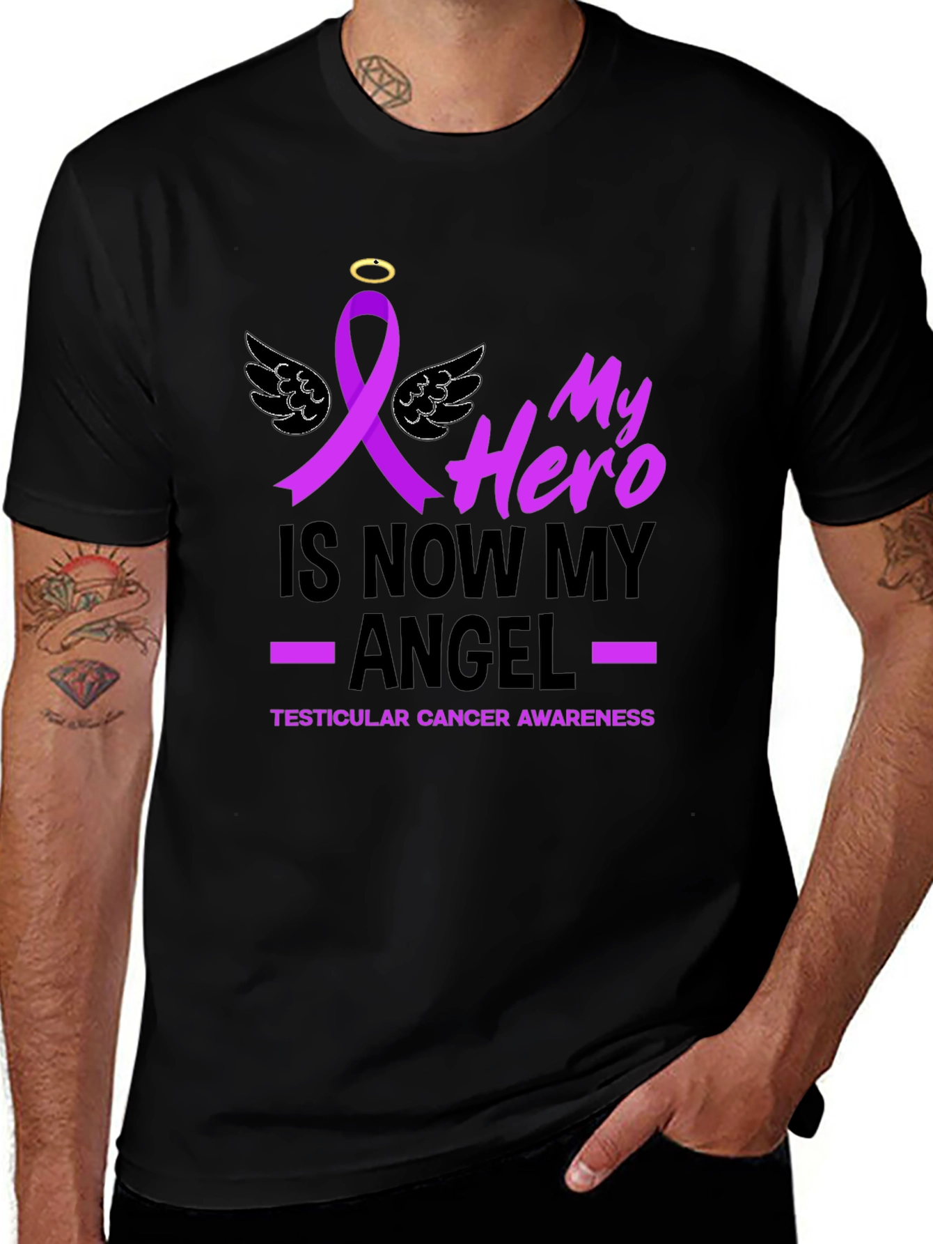 Hero Angel Cancer Awareness T-Shirt