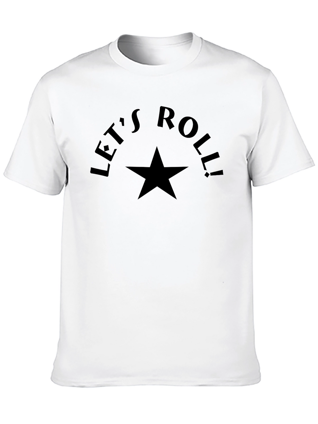Lets Roll Star Black T-Shirt