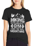 Hiking Gym Mountains T-Shirt - Outdoor Adventure Tee