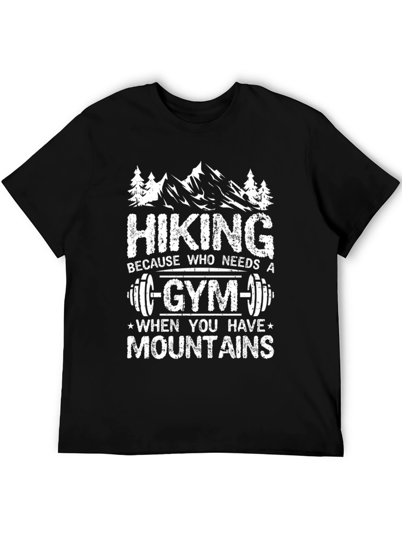 Hiking Gym Mountains T-Shirt - Outdoor Adventure Tee