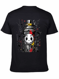 Skull Spray Can Graphic Tee - Street Art Style