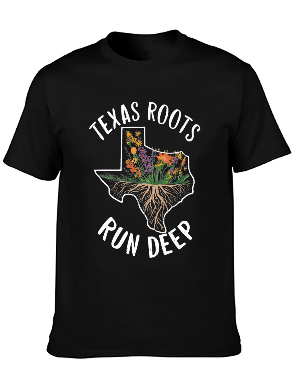 Texas Roots Run Deep Graphic T-Shirt