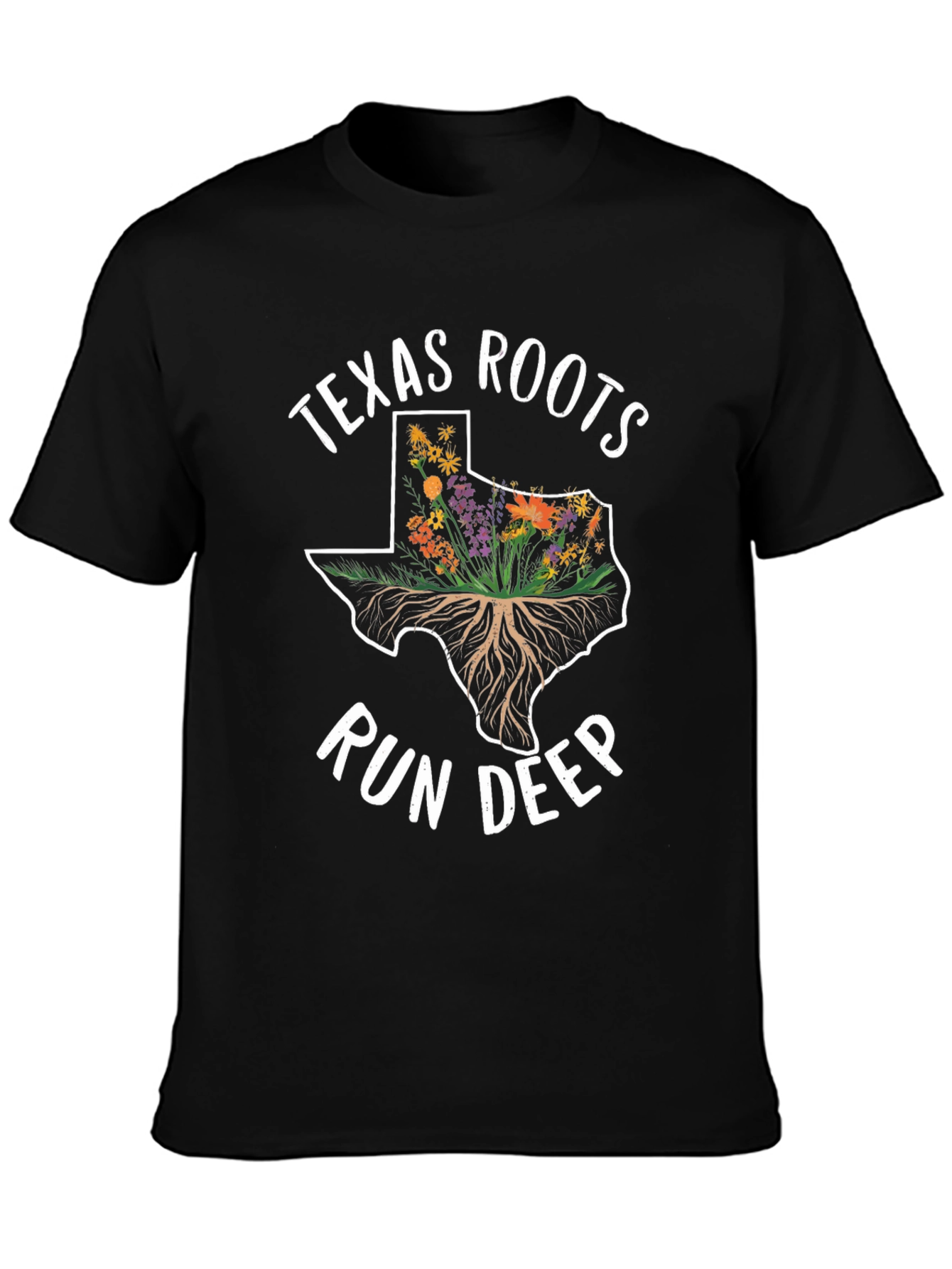 Texas Roots Run Deep Graphic T-Shirt