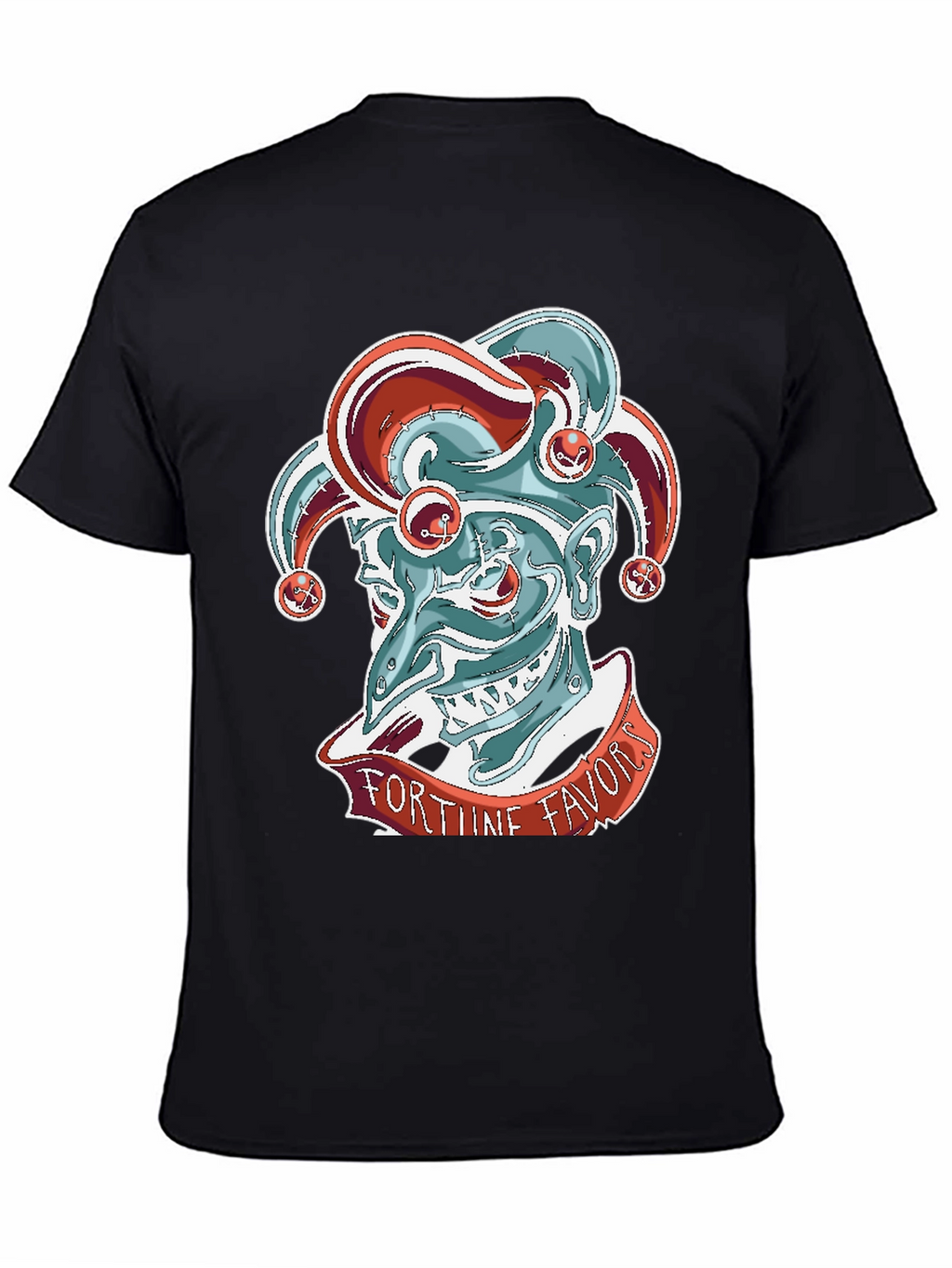 Fortune Favors Jester Graphic Tee - Black