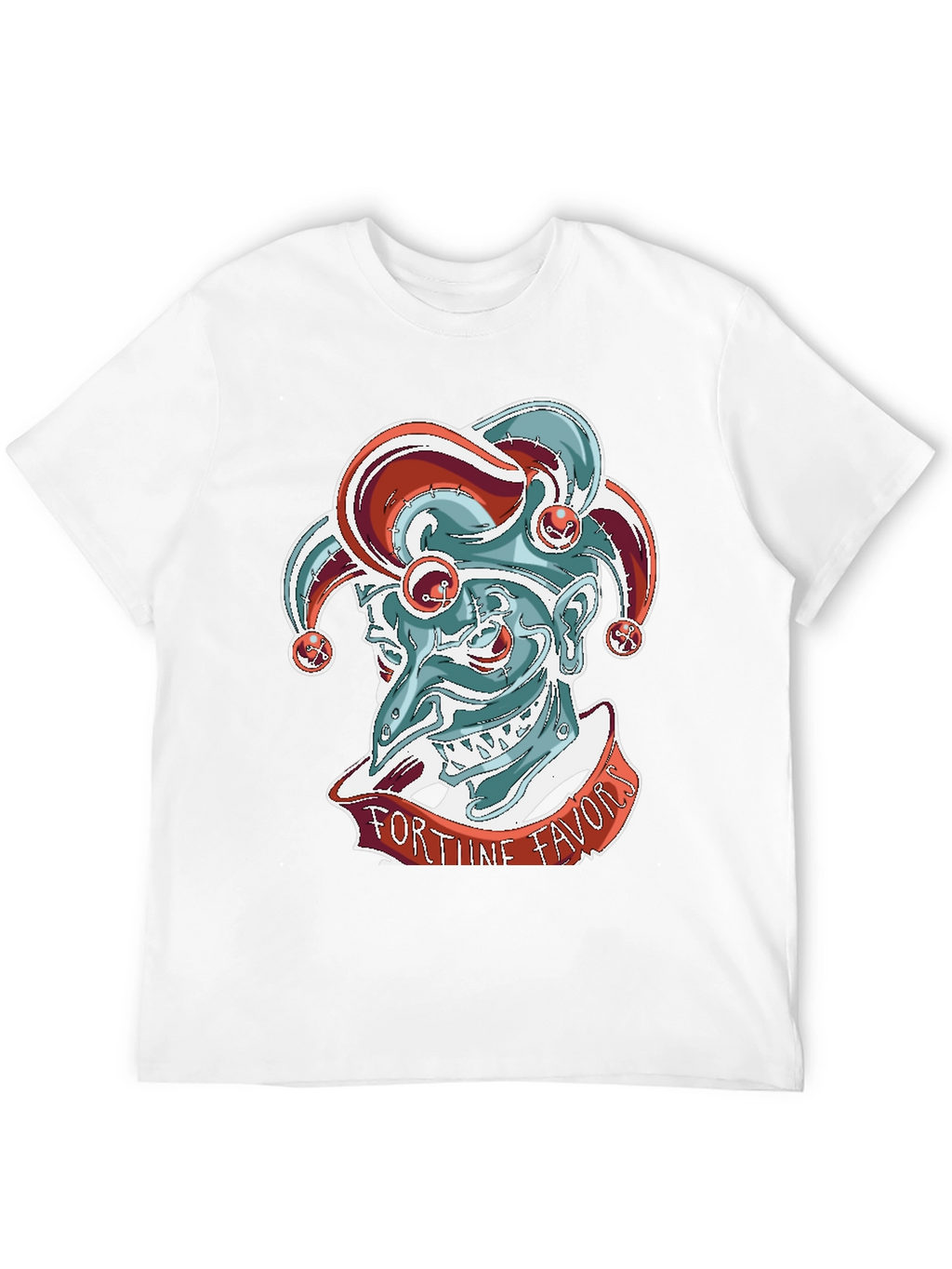 Fortune Favors Jester Graphic Tee - Black