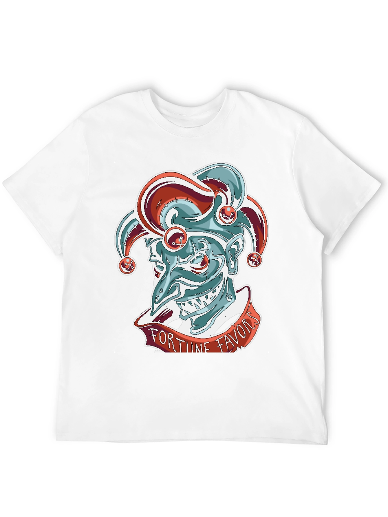 Fortune Favors Jester Graphic Tee - Black