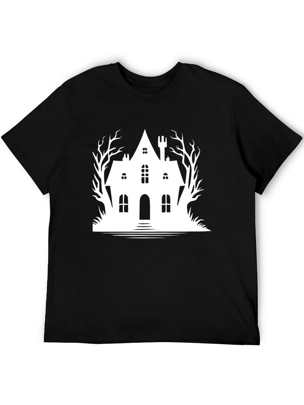 Haunted House Graphic T-Shirt - Halloween Tee
