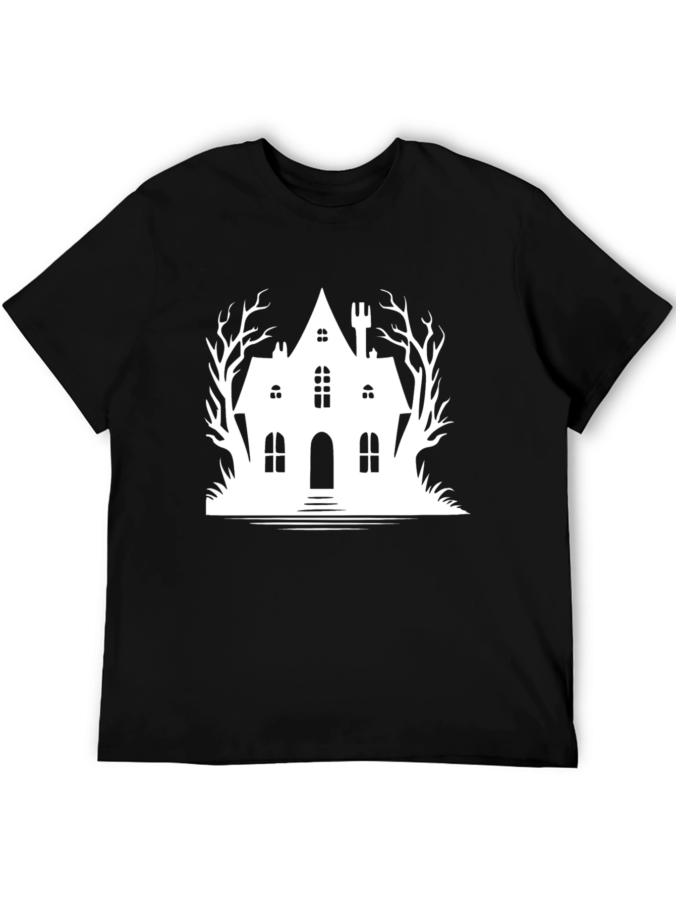 Haunted House Graphic T-Shirt - Halloween Tee