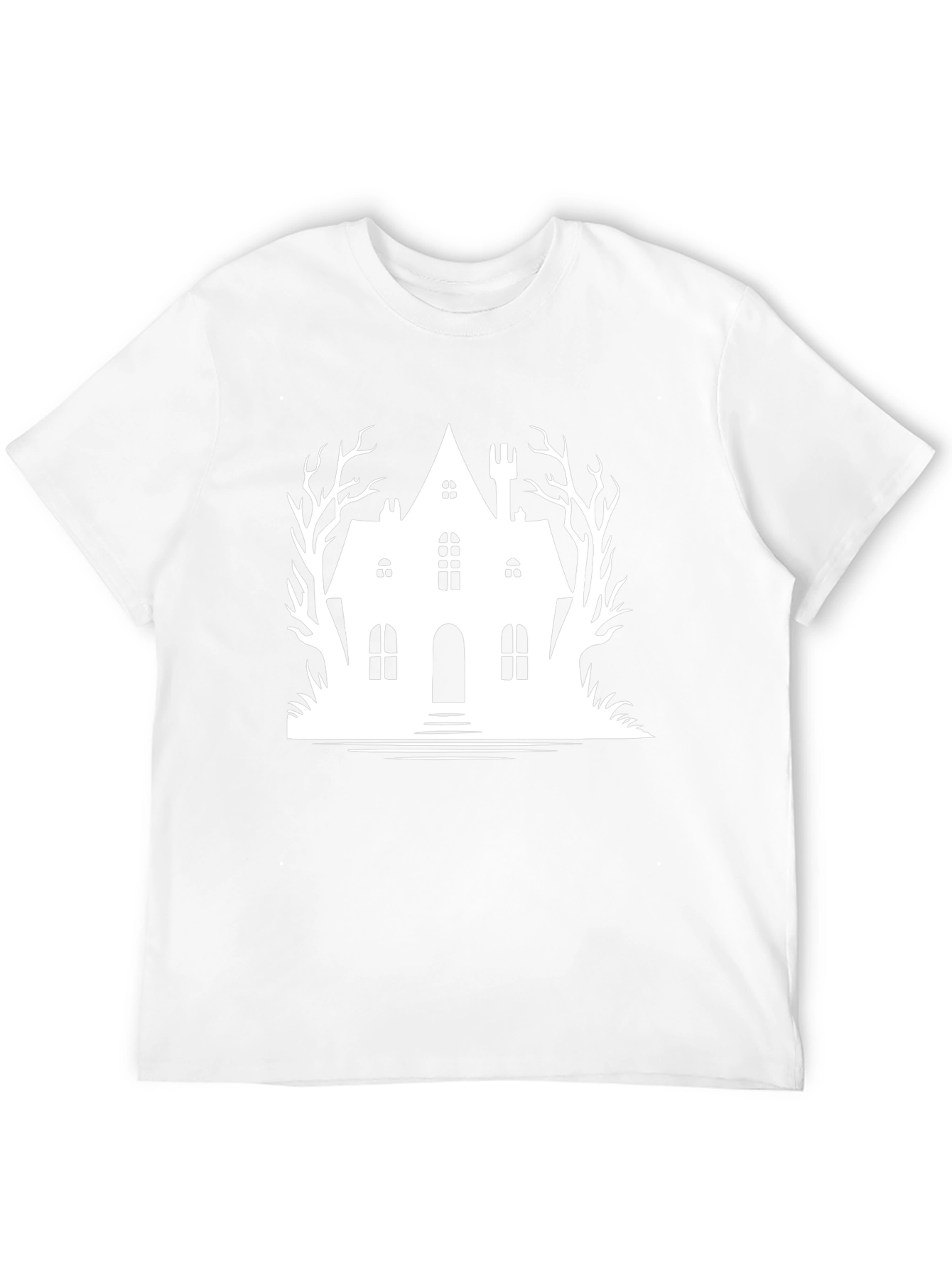Haunted House Graphic T-Shirt - Halloween Tee