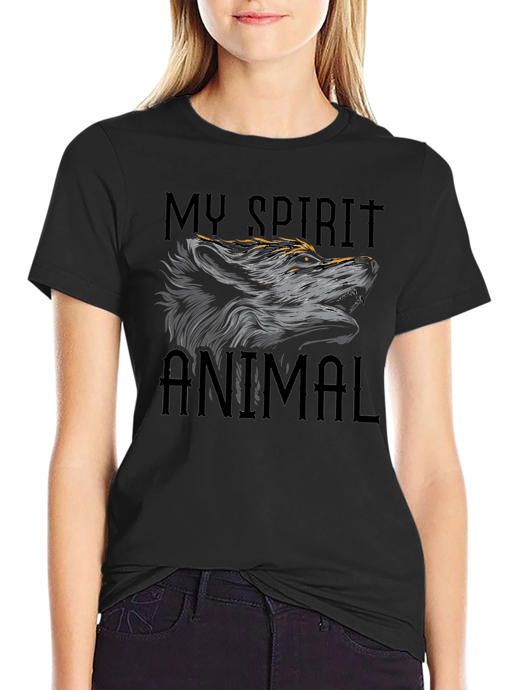 My Spirit Animal Graphic T-Shirt Black