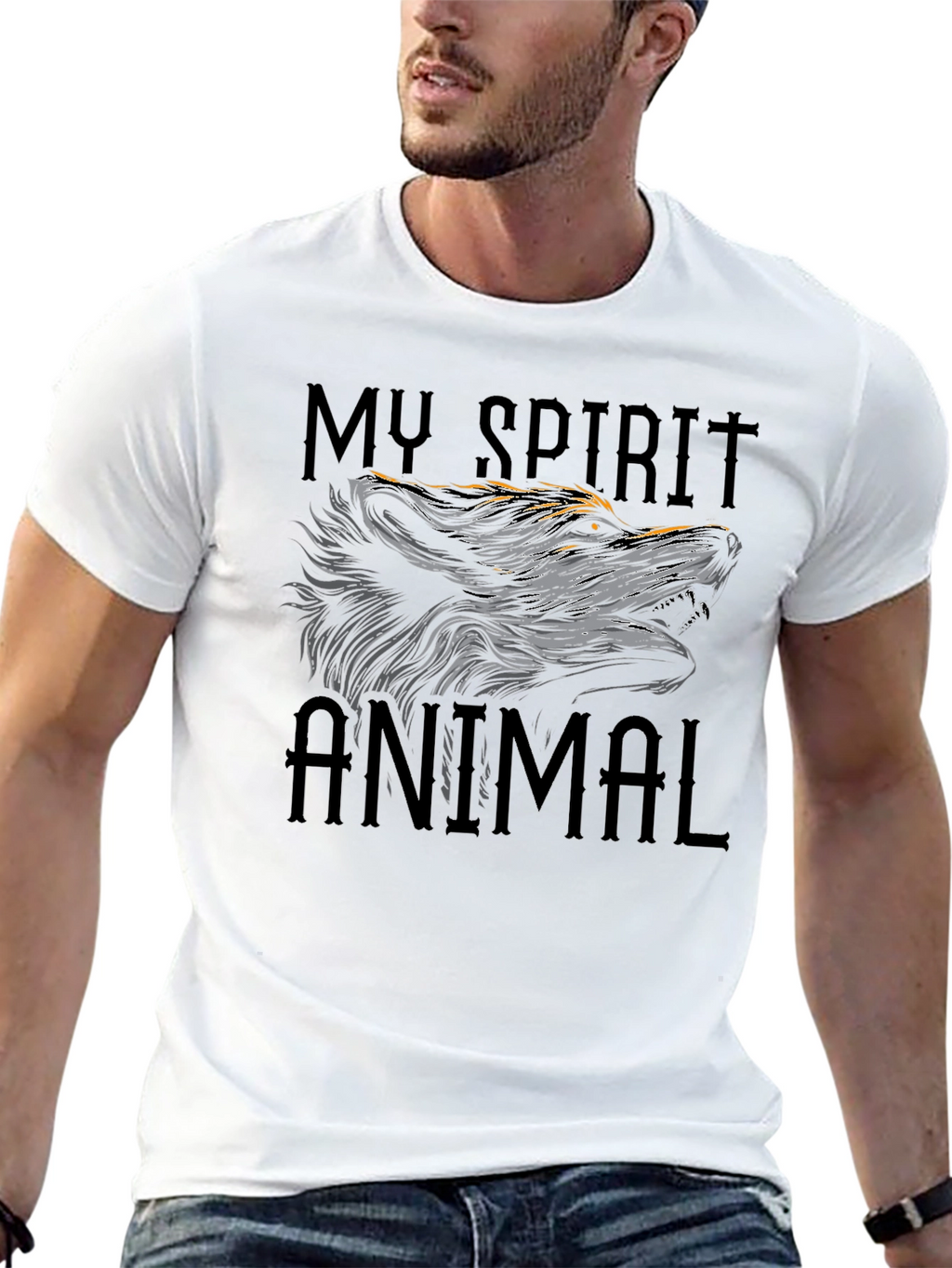 My Spirit Animal Graphic T-Shirt Black