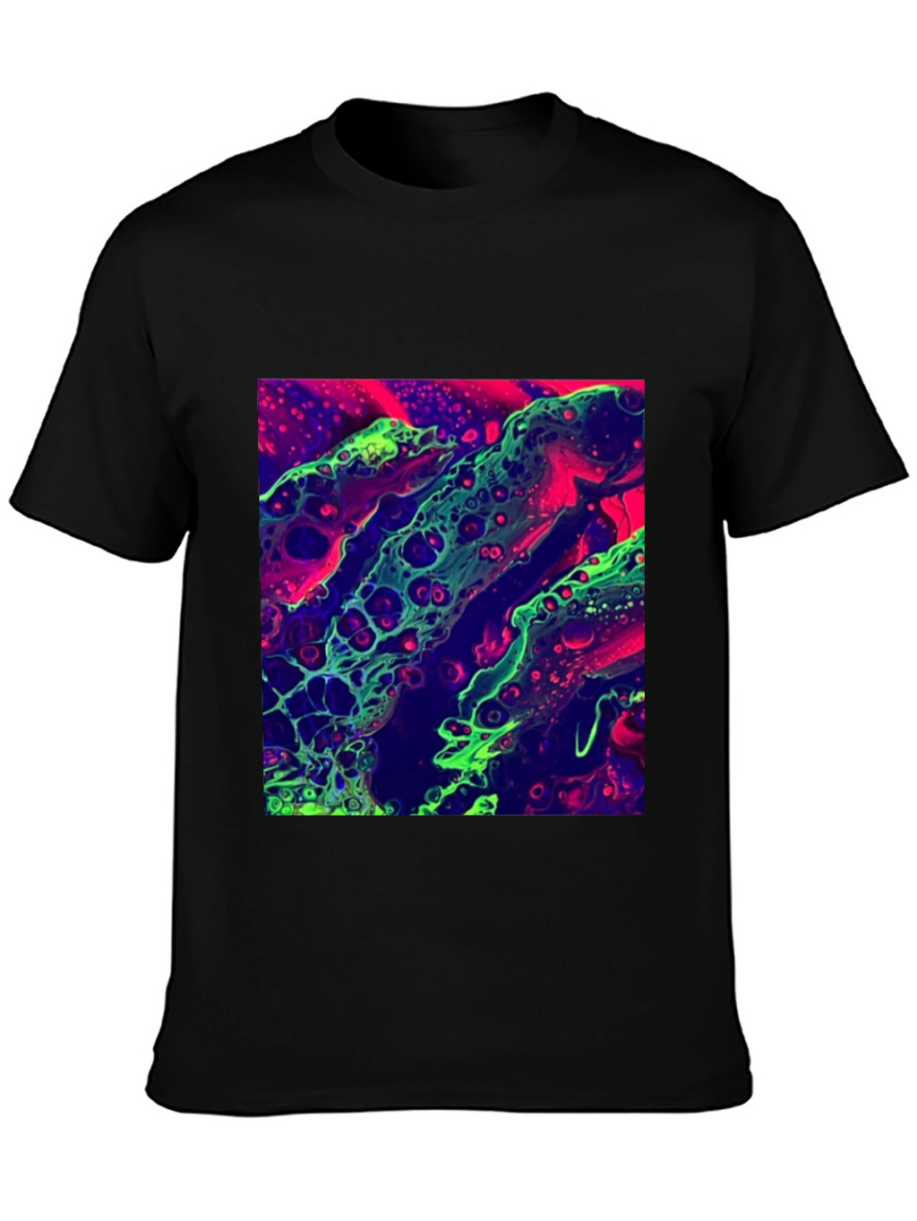 Abstract Art T-Shirt - Neon Graphic Tee