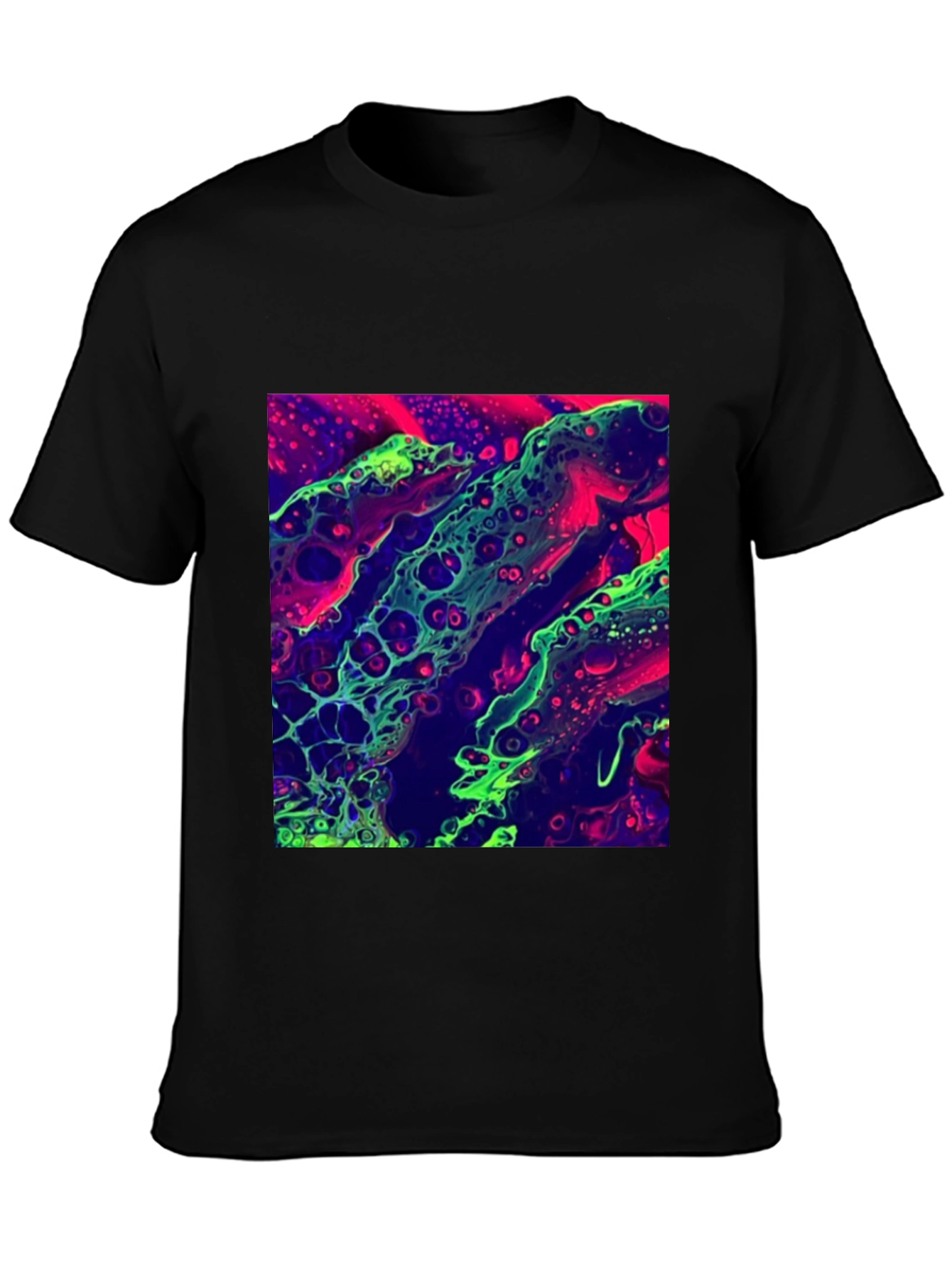 Abstract Art T-Shirt - Neon Graphic Tee