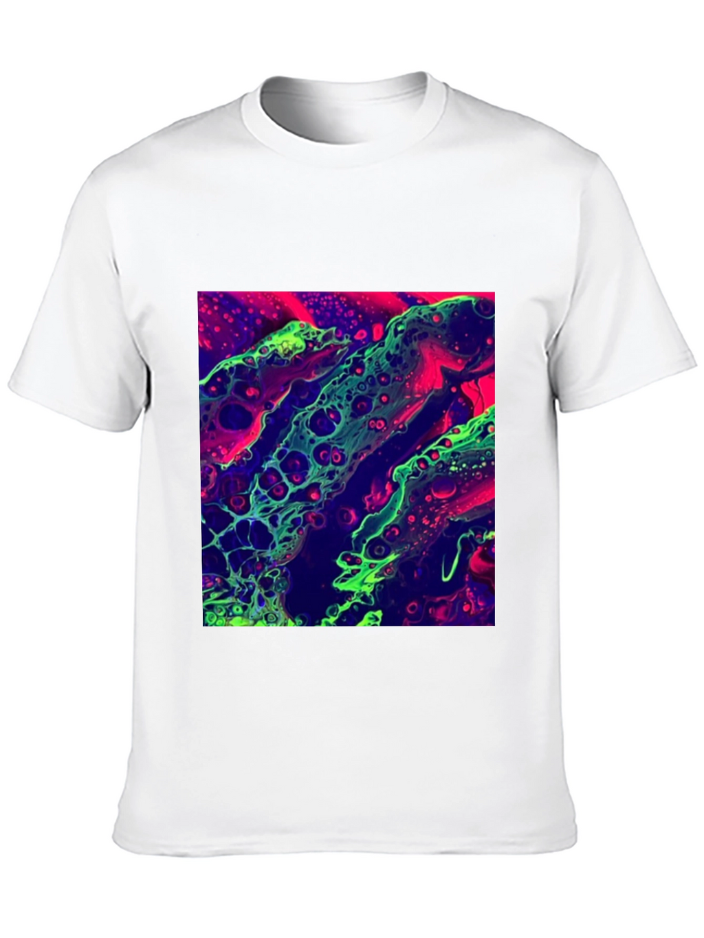 Abstract Art T-Shirt - Neon Graphic Tee