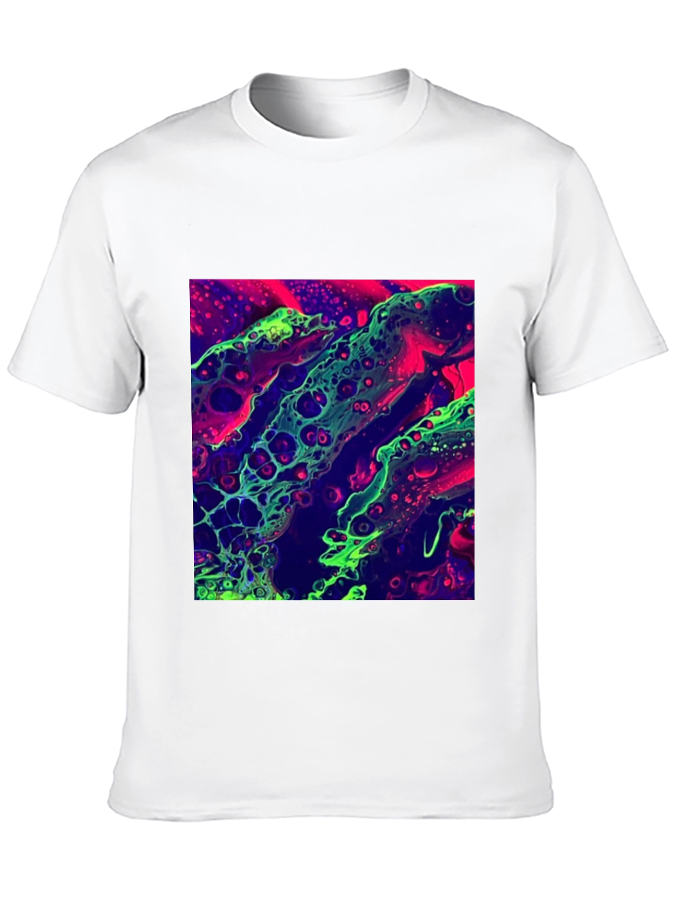 Abstract Art T-Shirt - Neon Graphic Tee