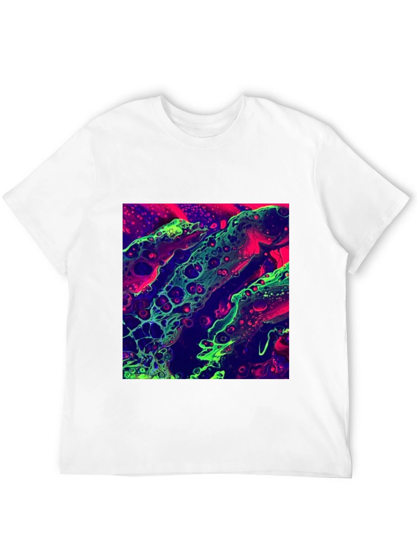 Abstract Art T-Shirt - Neon Graphic Tee