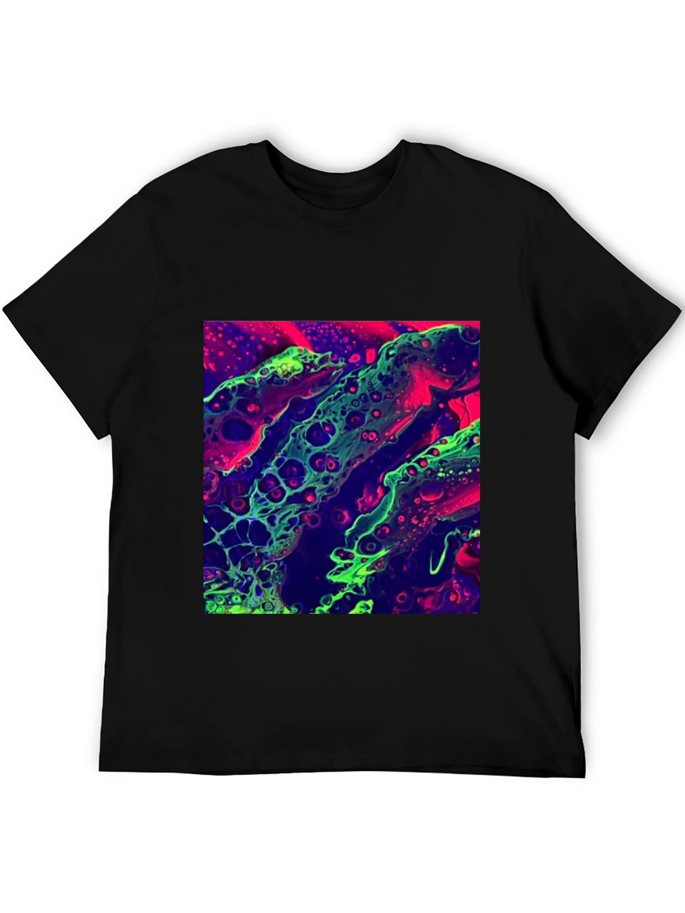 Abstract Art T-Shirt - Neon Graphic Tee
