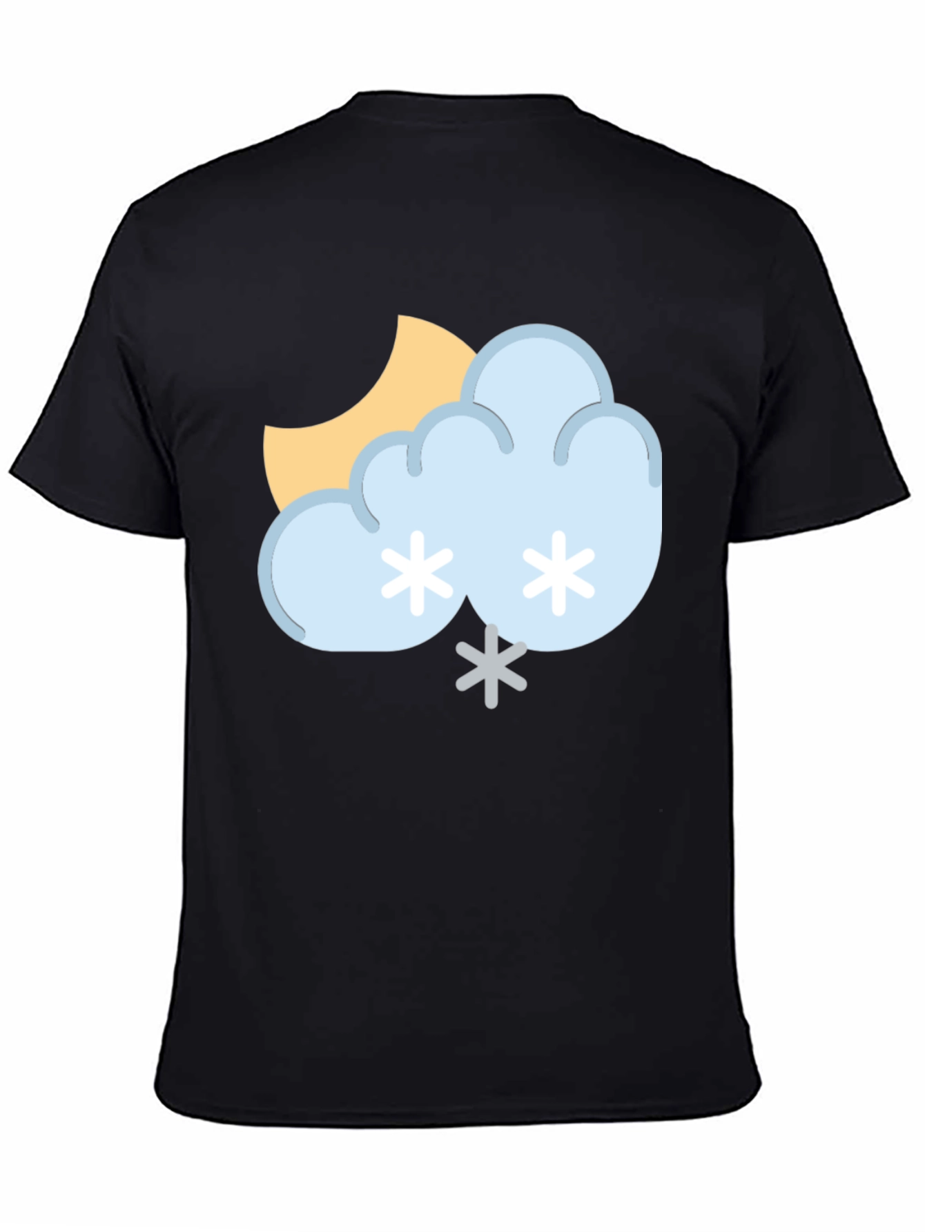 Snowy Day Graphic Tee - Unisex Black T-Shirt