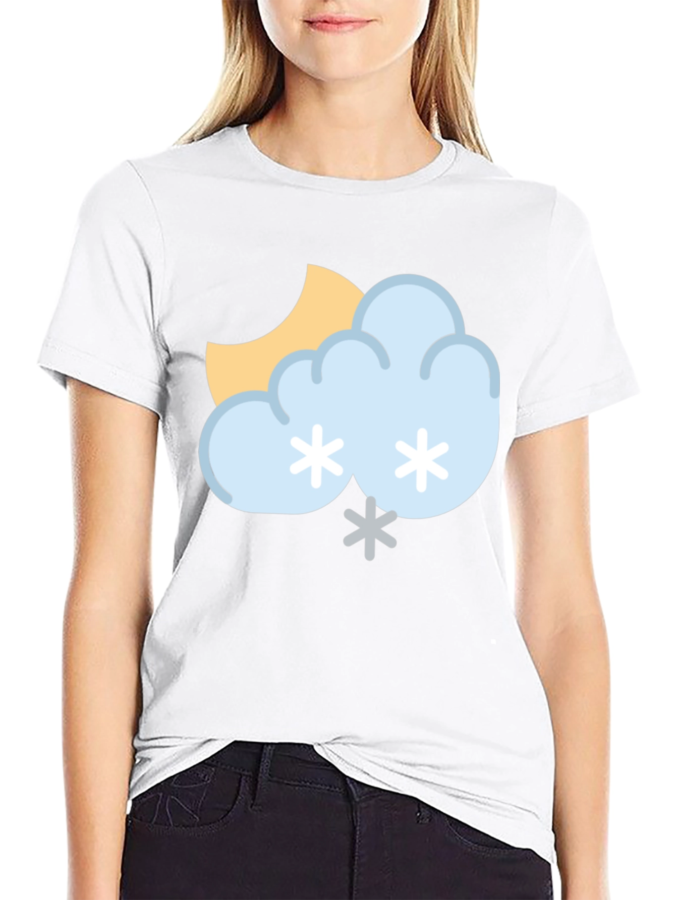 Snowy Day Graphic Tee - Unisex Black T-Shirt