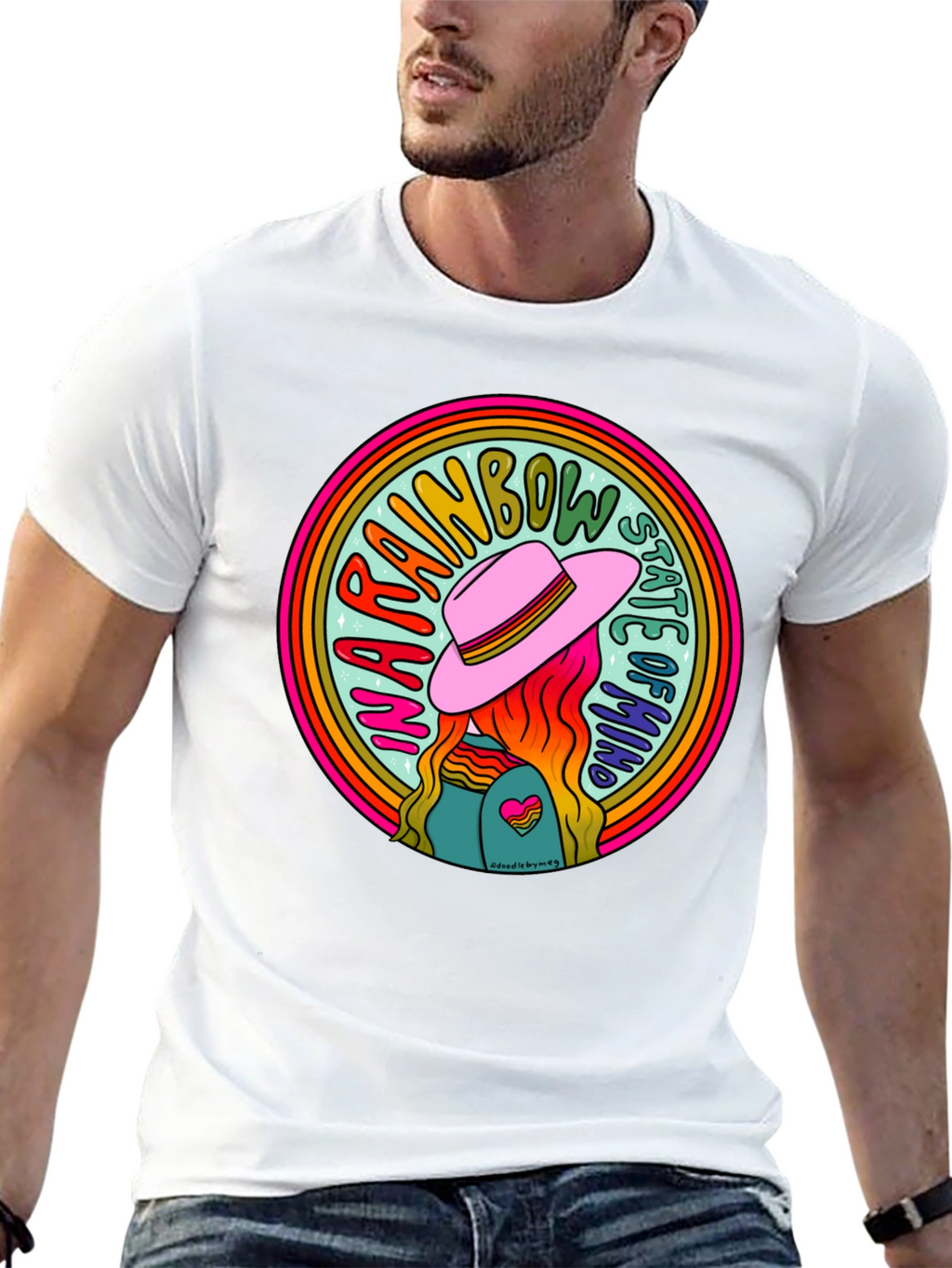 Rainbow State of Mind Graphic Tee - Unisex