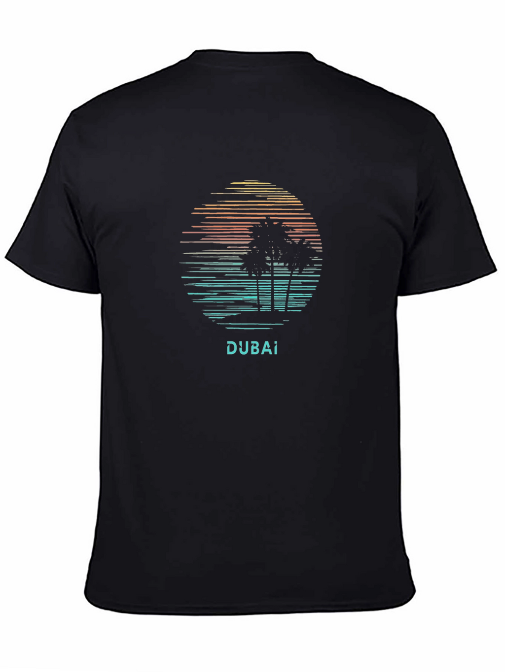Dubai Sunset T-Shirt - Palm Tree Graphic Tee
