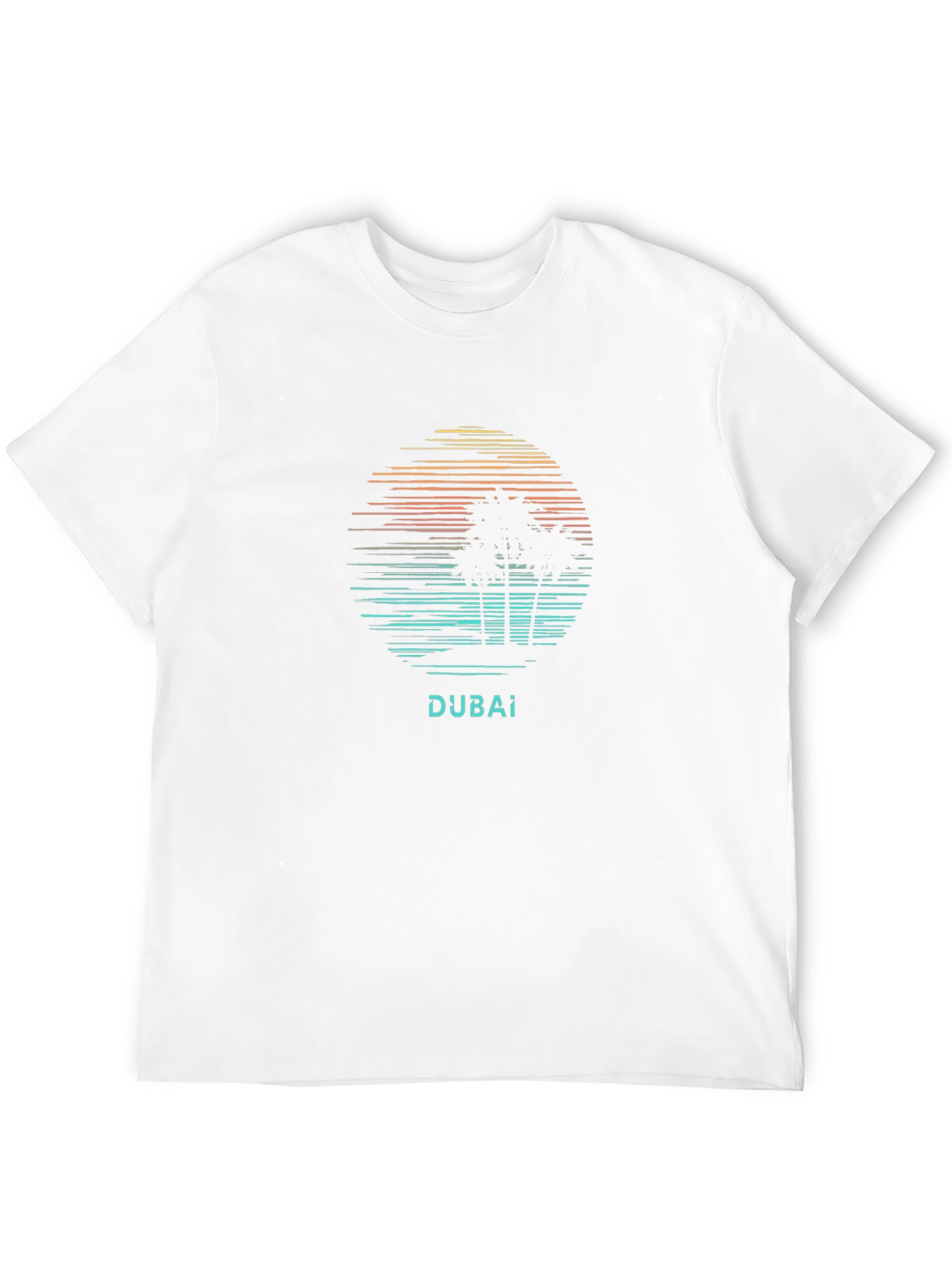 Dubai Sunset T-Shirt - Palm Tree Graphic Tee