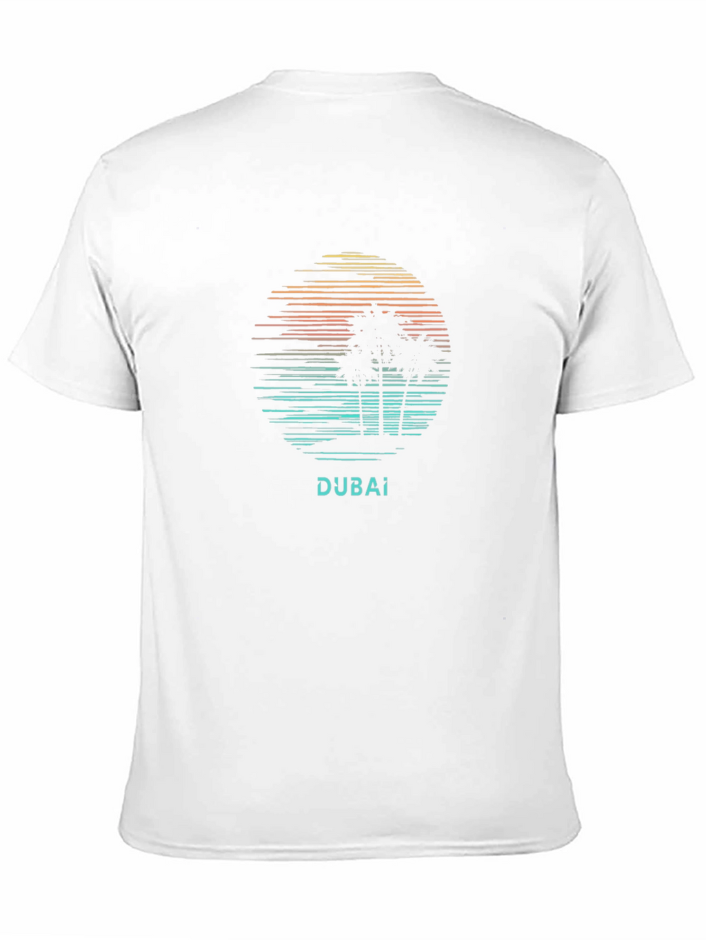 Dubai Sunset T-Shirt - Palm Tree Graphic Tee