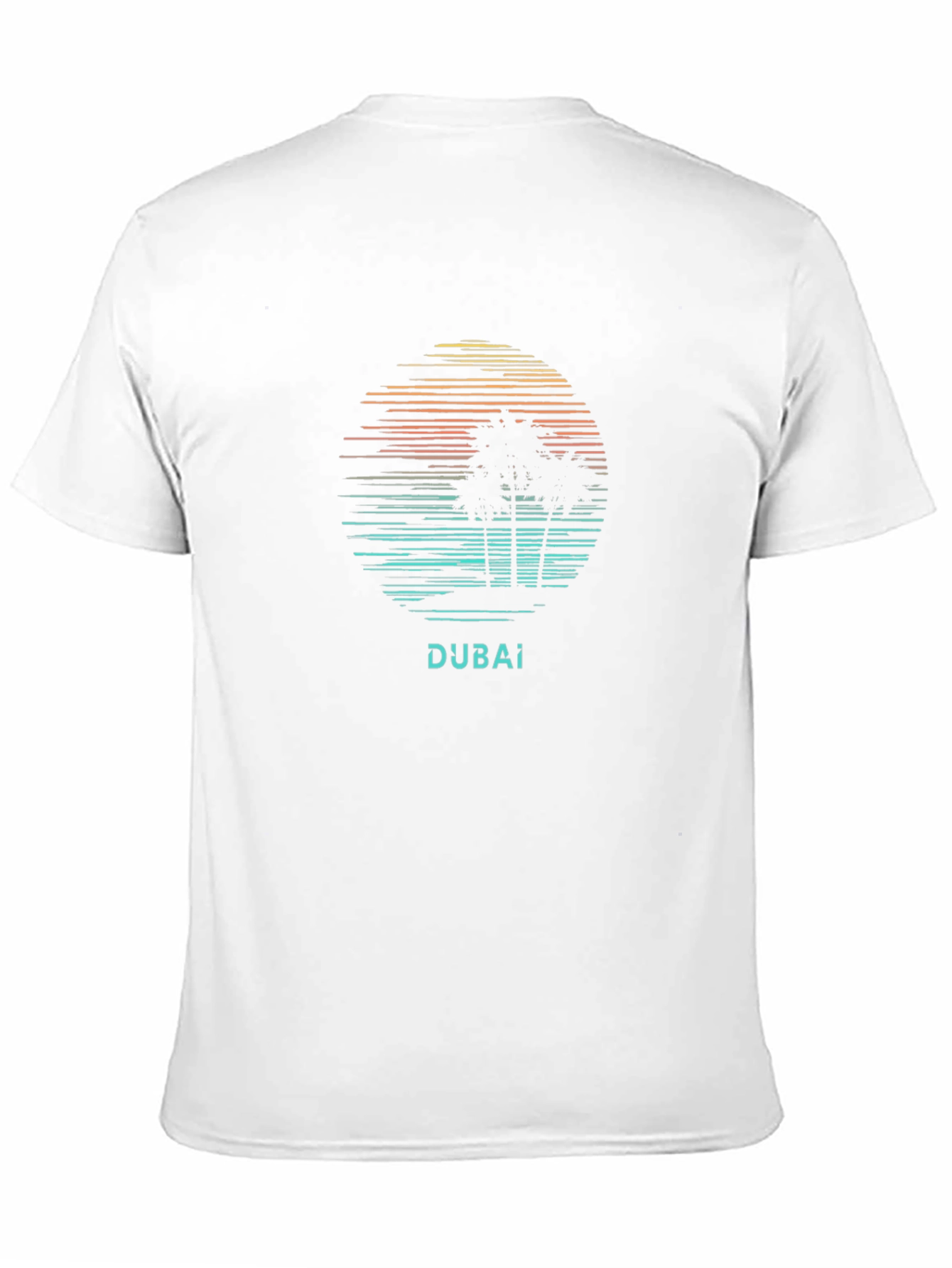 Dubai Sunset T-Shirt - Palm Tree Graphic Tee