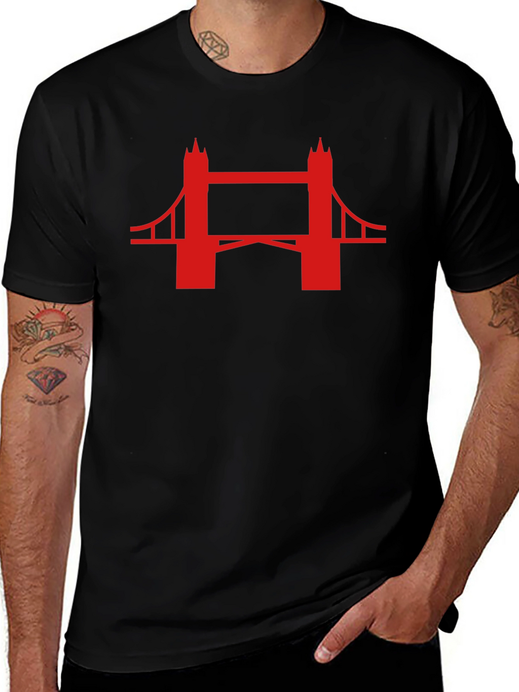 London Bridge Graphic Tee - Classic Black