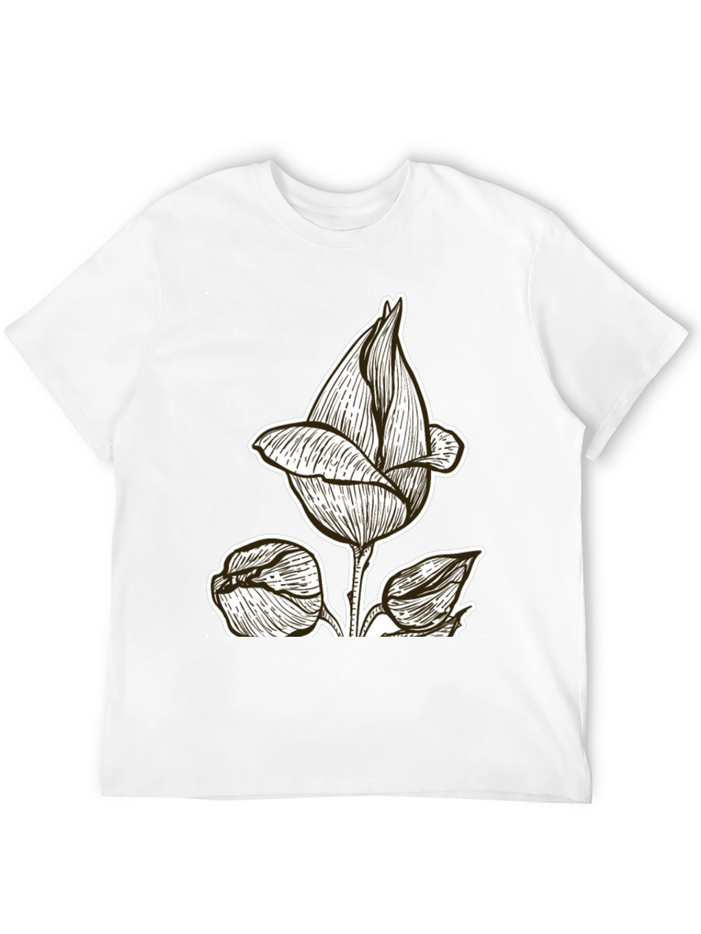 Black Floral Graphic Tee | Stylish & Unique