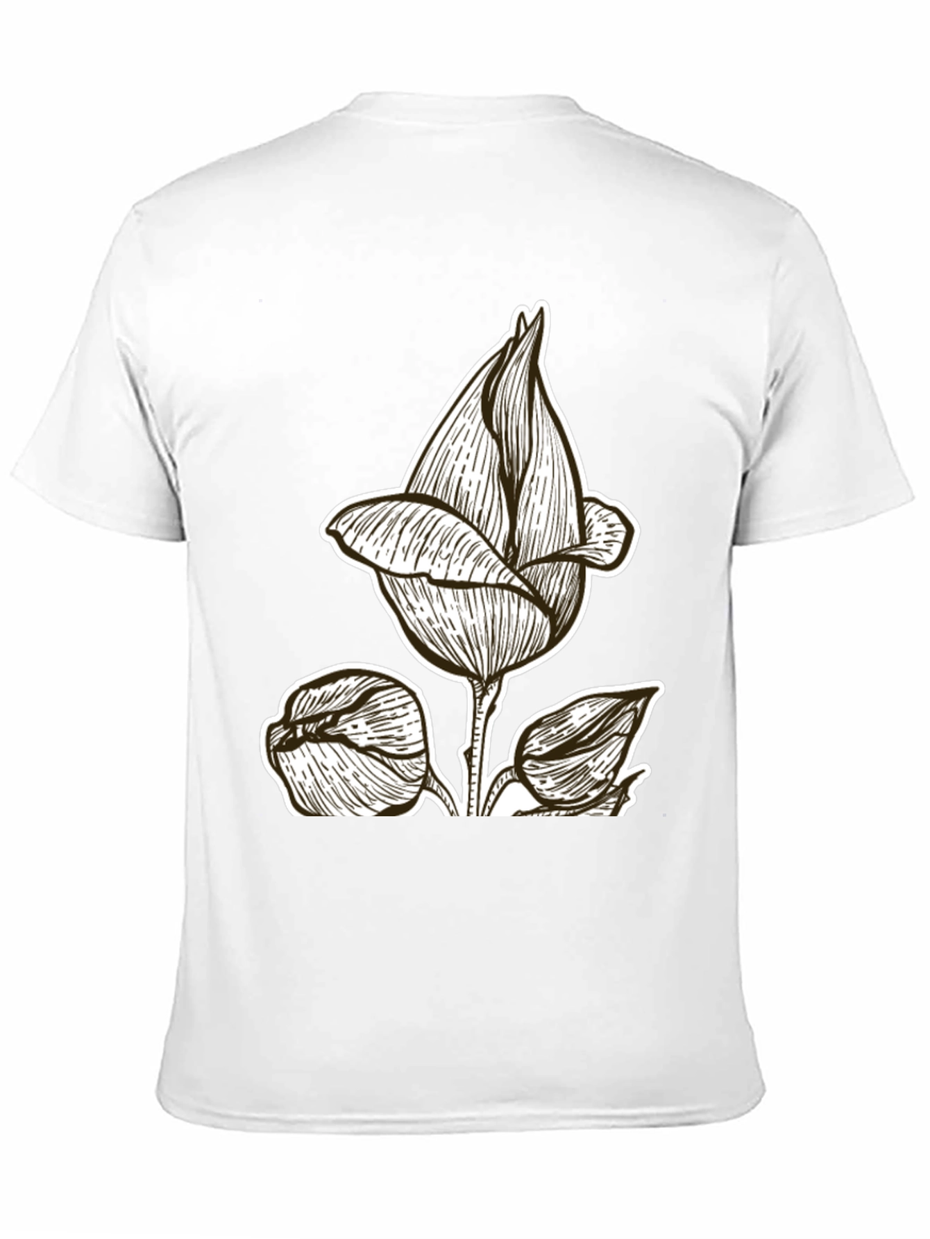 Black Floral Graphic Tee | Stylish & Unique